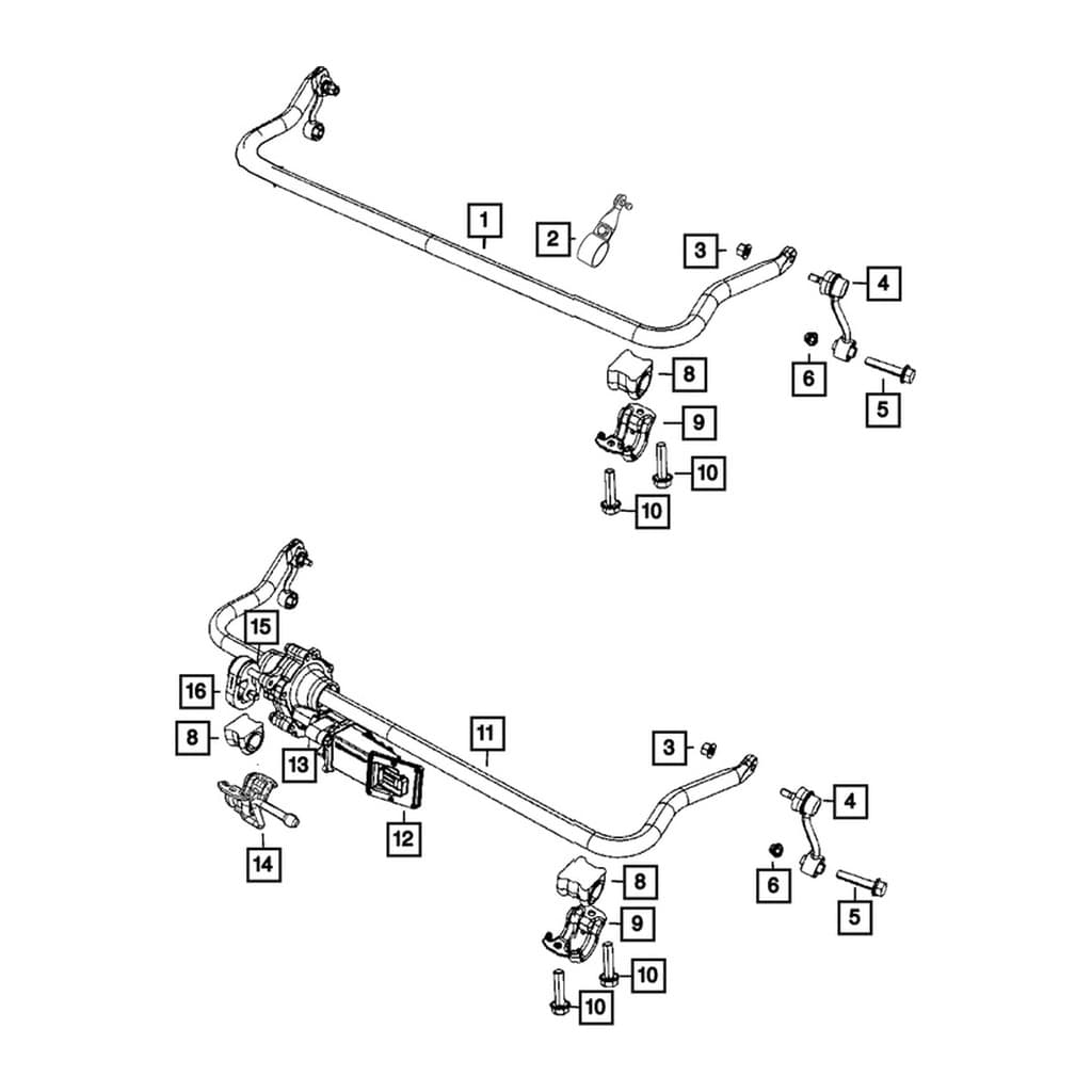 Karet Stabil Bushing Sway Bar - Karet Stabil Depan JL